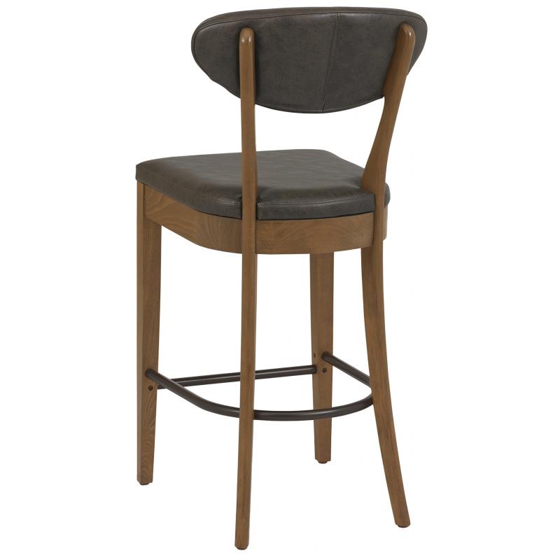 Bohemia Rustic Oak Bar Stool - Old West Vintage